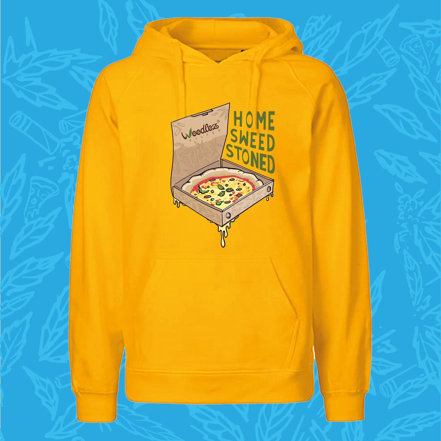 Weedlez Home Sweed Stoned Hoodie – Stile Pizza