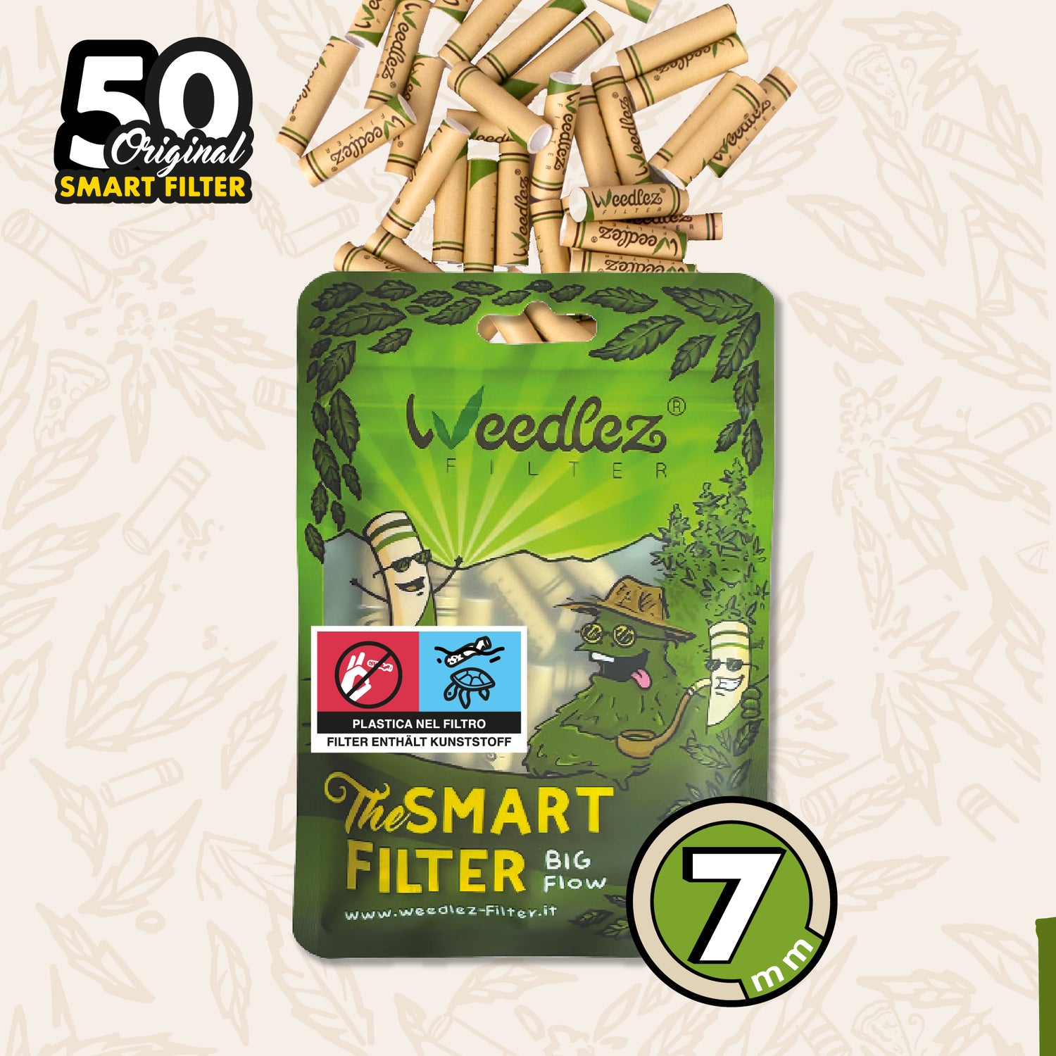 Smart FILTER 50PCS 7MM