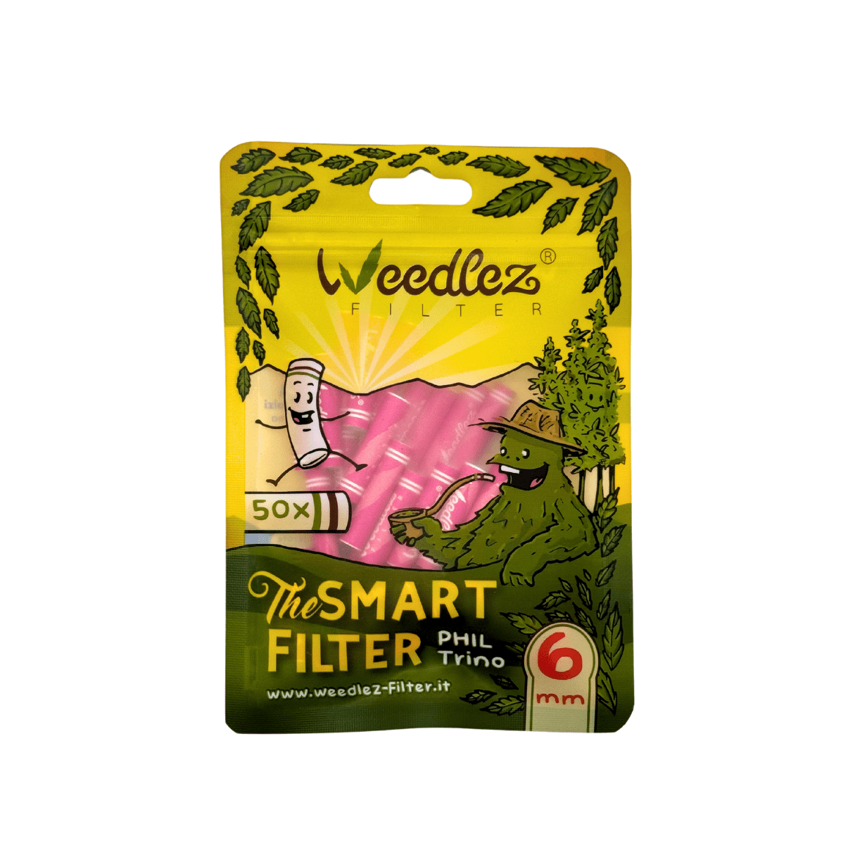 Smart FILTER 50PZ 6MM *PINK* - Weedlez®FILTER